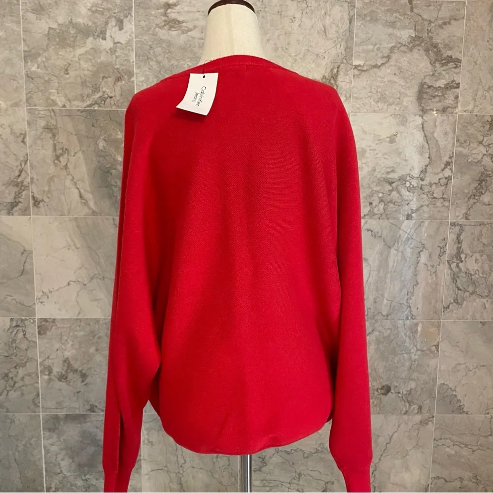 Calvin Klein Jeans Logo Long Sleeve Pullover Sweater